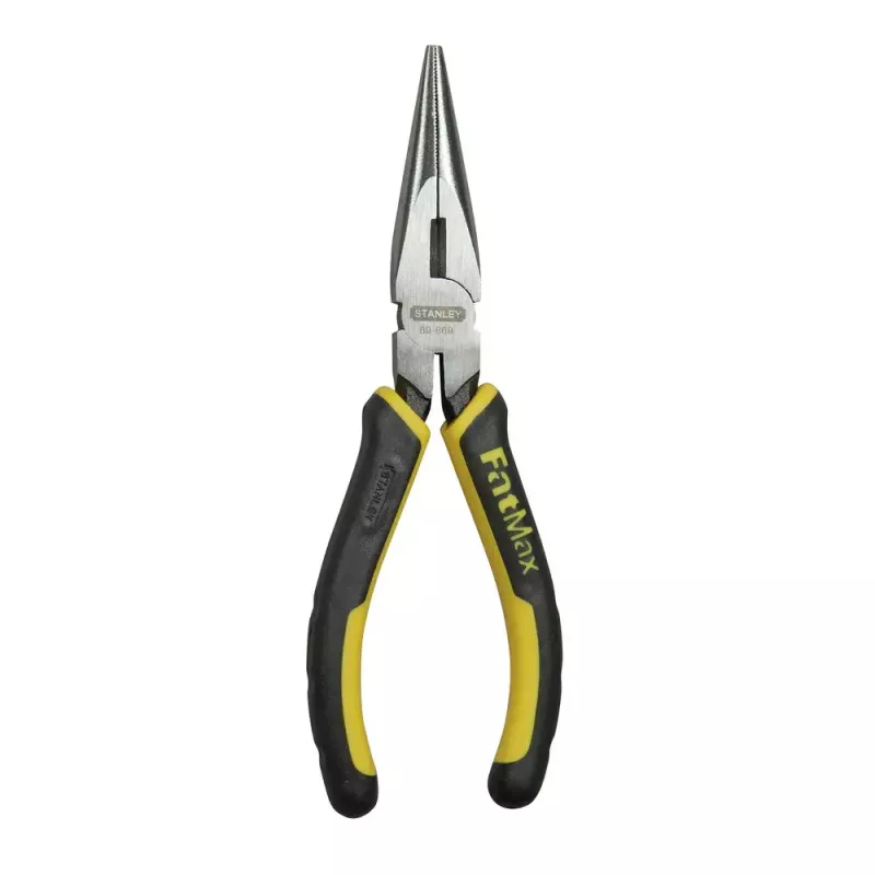 Pinza a becchi tondi Stanley FATMAX 1/2 Round Nose Pliers nero giallo