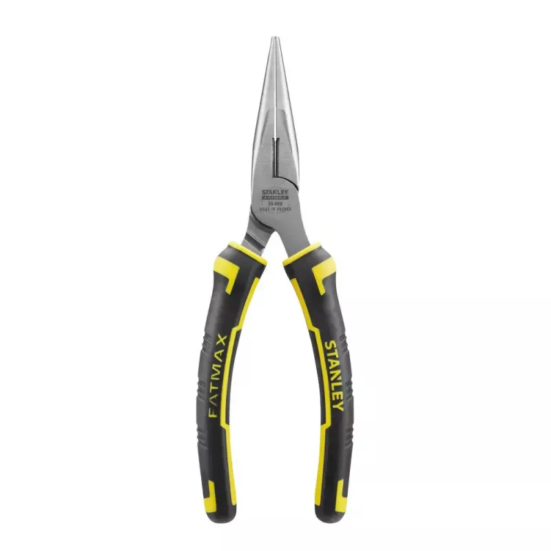 Pinza a becchi tondi Stanley FATMAX 1/2 Round Nose Pliers nero giallo
