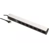 Bachmann 333.0382 ciabatta 19 pollici, 7 prese T23 (CH), protezione da sovratensione, 3 m, nero