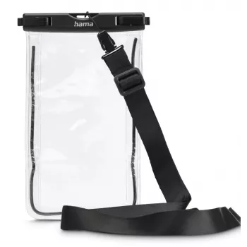 Custodia Hama 00019858 per telefoni cellulari fino a 17 cm nero trasparente