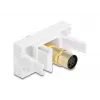 DeLOCK 90872 adattatore per cavo Mini-DIN 4 poli bianco
