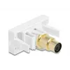 DeLOCK 90873 adattatore per cavo Mini-DIN 6 poli bianco