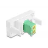 Adattatore per cavo DeLOCK 90875 LC Duplex verde bianco