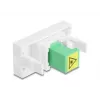 DeLOCK 90877 adattatore per cavo SC Simplex verde bianco