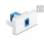 DeLOCK 90878 adattatore per cavo SC Simplex blu bianco