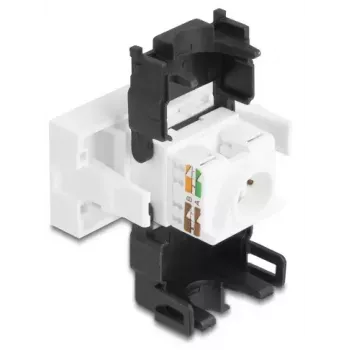 DeLOCK 90879 adattatore per cavo RJ45 LSA 180° nero bianco