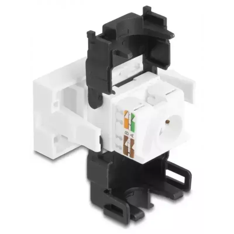 DeLOCK 90879 adattatore per cavo RJ45 LSA 180° nero bianco
