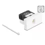 DeLOCK 90879 adattatore per cavo RJ45 LSA 180° nero bianco
