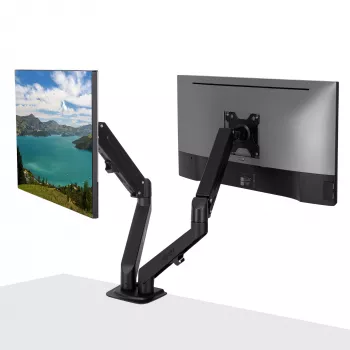 Lindy 40708 supporto / stand per monitor 68,6 cm (27 pollici) scrivania nero