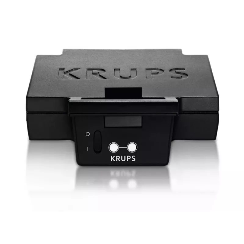 Sandwich maker KRUPS FDK461, 850 W, nero, prepara 4 sandwich, 234×265×108 mm