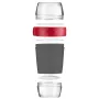 Set lunch box Westmark 52872260 1,15 L grigio rosso trasparente