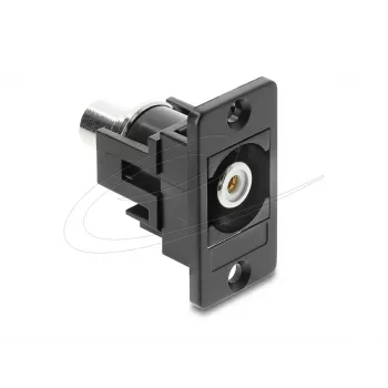Modulo keystone DELOCK 91112 — RCA piatto su RCA, nero/bianco