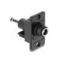 Delock 91121 a montaggio su pannello, jack DC 5,5 x 2,5 mm a spina 5,5 x 2,5 mm, nero