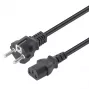 Manhattan cavo di alimentazione, connettore maschio Euro 2 poli (CEE 7/4 Schuko) a connettore femmina C13 (connettore per apparecchi), 3 m, 10 A, nero, garanzia a vita