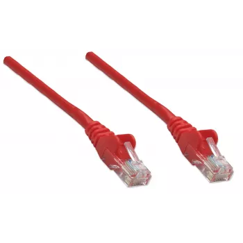 Intellinet cavo patch di rete, Cat5e, 20 m, rosso, CCA, U/UTP, PVC, RJ45, contatti dorati, senza linguetta, con guaina anti-piega, garanzia a vita