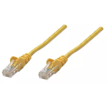 Intellinet cavo patch di rete, Cat5e, 15 m, giallo, CCA, U/UTP, PVC, RJ45, contatti dorati, senza linguetta, protetto, garanzia a vita