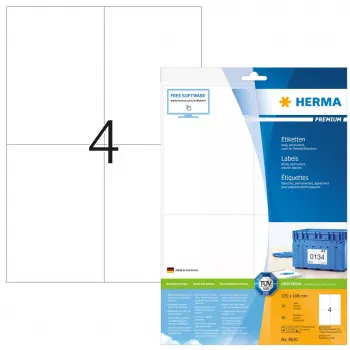 Etichetta adesiva per stampante HERMA 8630 A4 105x148 mm