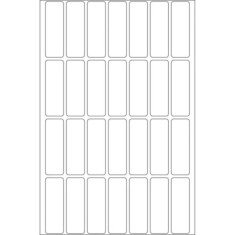 Etichette multiuso HERMA 13x40 mm bianco carta opaca scrittura a mano