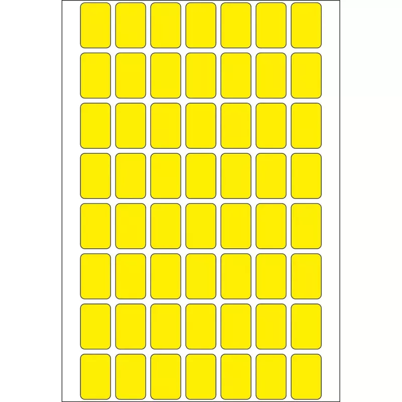 Etichette multiuso HERMA 12x18 mm giallo carta opaca 1792 pezzi