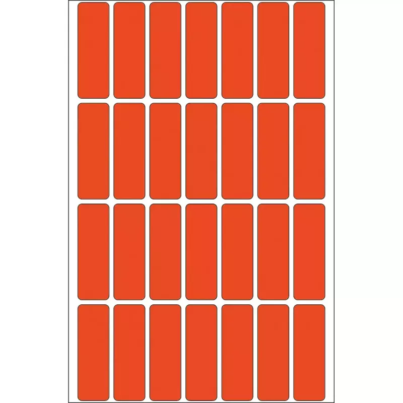 Etichette multiuso HERMA 13x40 mm rosso carta opaca scrittura a mano