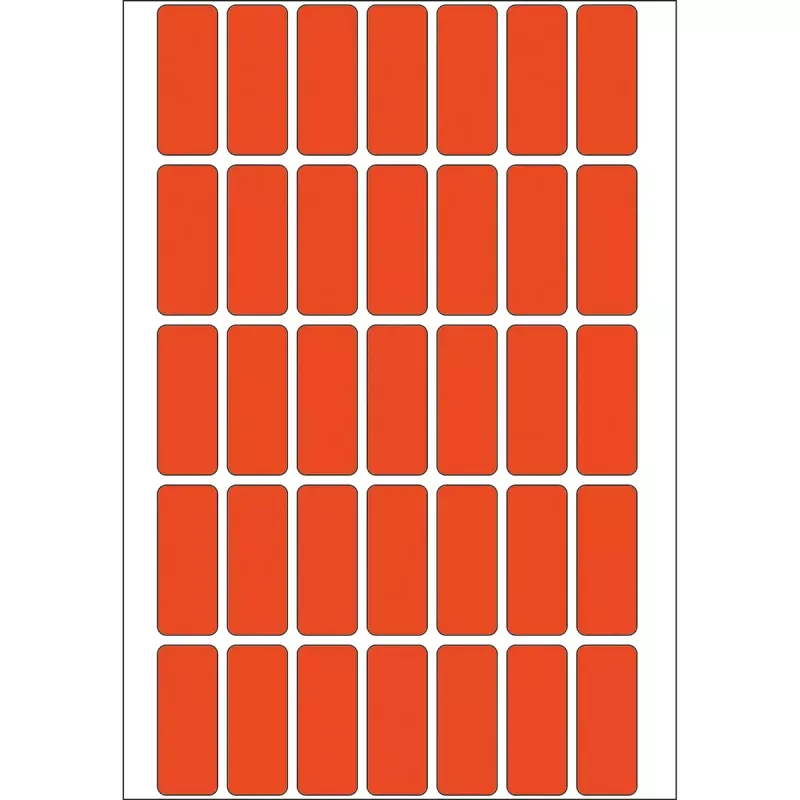 Etichette multiuso HERMA 12x30 mm rosso carta opaca per scrittura a mano