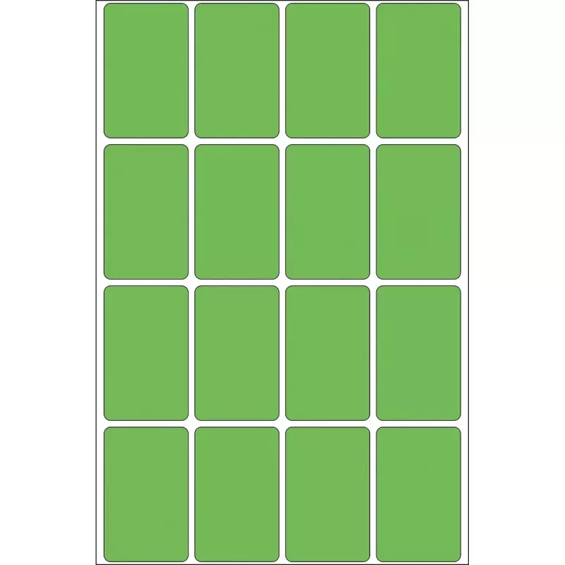 Etichette multiuso HERMA 512 pezzi 25x40 mm verde carta opaca