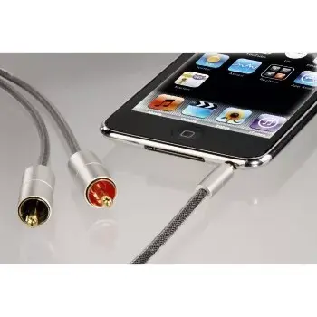 Cavo audio Hama 00080864 1 m 3,5 mm a 2 x RCA argento