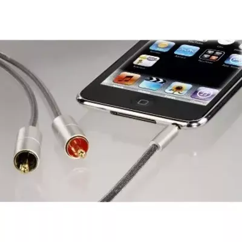 Cavo audio Hama 00080864 1 m 3,5 mm a 2 x RCA argento