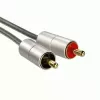 Cavo audio Hama 00080864 1 m 3,5 mm a 2 x RCA argento