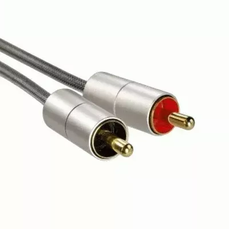 Cavo audio Hama 00080864 1 m 3,5 mm a 2 x RCA argento