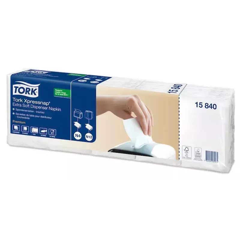 Tovaglioli di carta Tork 15840 bianco 500 pezzi