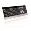 Tastiera Rapoo E9270P RF Wireless QWERTZ tedesco nero argento