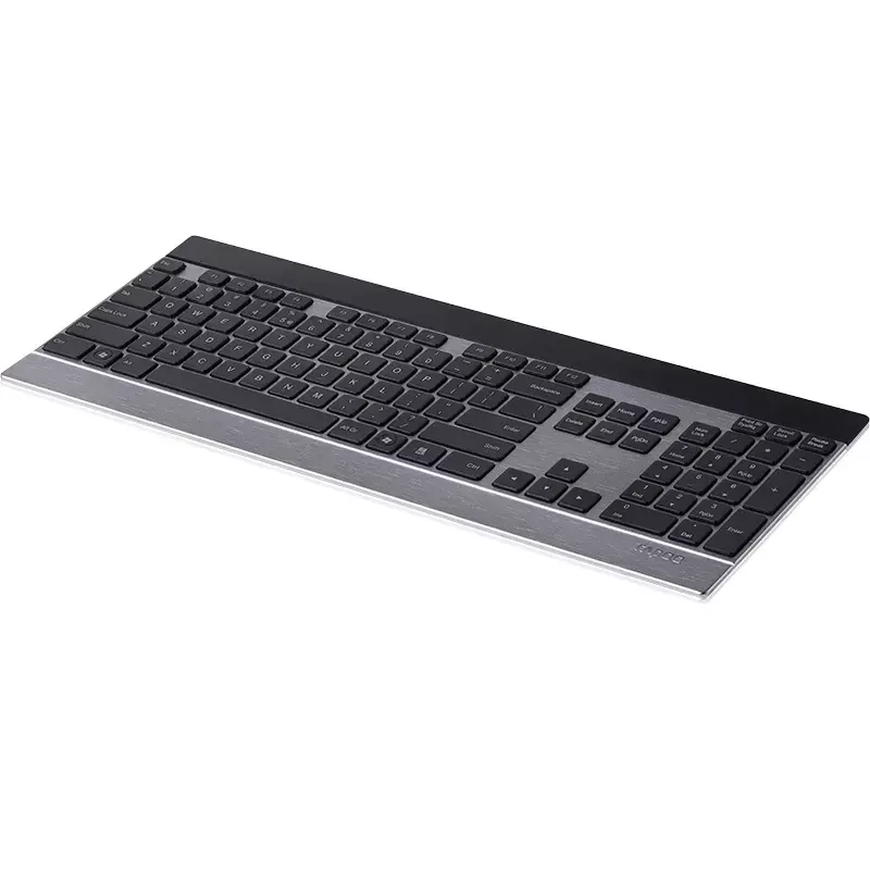 Tastiera Rapoo E9270P RF Wireless QWERTZ tedesco nero argento