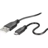 Cavo dati USB 2.0 Renkforce RF-4032111, USB A su Micro-USB B, 1 m, nero