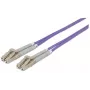 Intellinet 750899 cavo patch in fibra ottica, LC/LC multimodale, 5 m, OM4, 50/125 µm, LSZH, viola