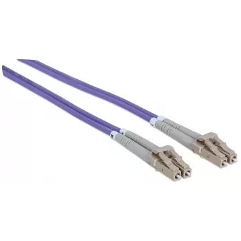 Cavo patch in fibra ottica Intellinet, OM4, LC/LC, 5 m, viola, duplex, multimode, 50/125 µm, LSZH, fibra ottica, garanzia a vita