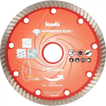 Disco da taglio KWB 724540 per cemento granito marmo piastrella