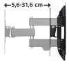 Hama 00118101 supporto da parete per TV 121,9 cm (48 pollici) nero