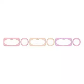 Etichette autoadesive Avery 56820 rotonde/rettangolari rimovibili arancione rosa bianco giallo