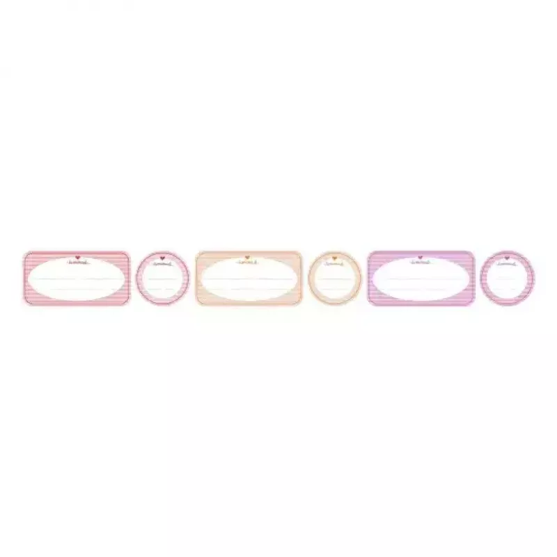 Etichette autoadesive Avery 56820 rotonde/rettangolari rimovibili arancione rosa bianco giallo