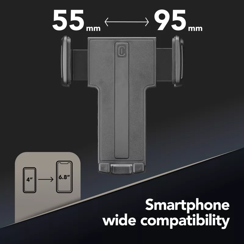 Cellularline Hug - universale, cellulare/smartphone, supporto passivo, auto, nero