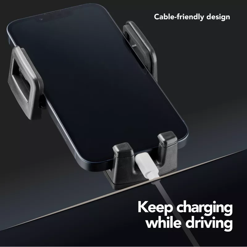 Cellularline Hug - universale, cellulare/smartphone, supporto passivo, auto, nero