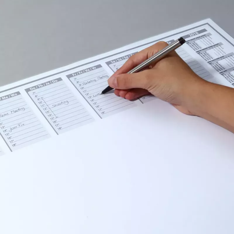 Sottomano in carta Sigel HO366 nero grigio bianco