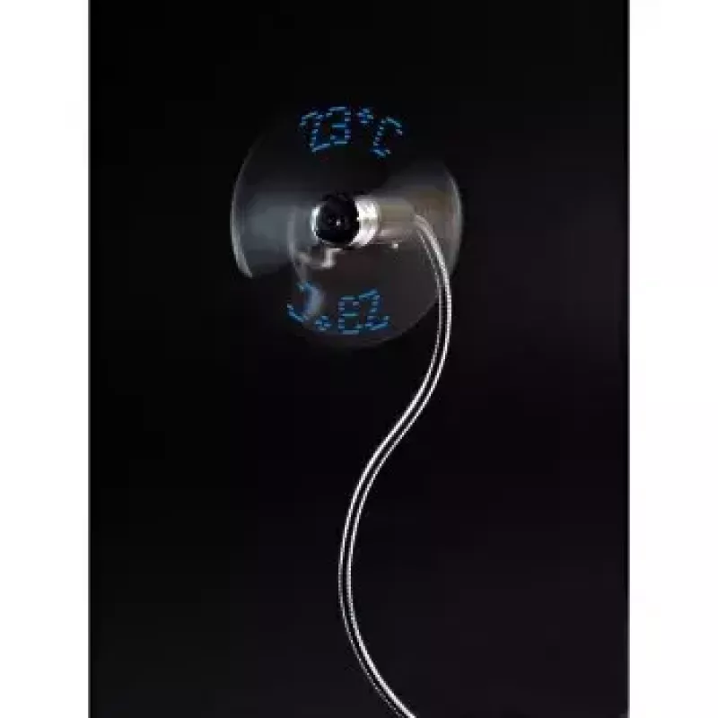 Ventola USB Hama 00012170 con indicatore di temperatura, argento