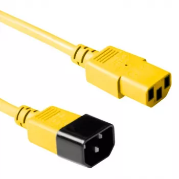 Connettore femmina C13 - C14 1,20 m giallo ACT AK5117