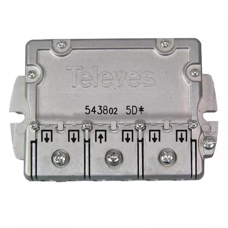 Distributore di segnale Televes 543802 acciaio inox