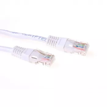 ACT cavo patch U/UTP CAT5e bianco 1 metro con connettori RJ45