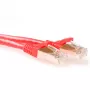 ACT Rosso 1 metro cavo patch SFTP CAT6A con protezione linguetta e connettori RJ45