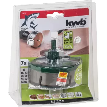 Set di seghe a tazza KWB 498720 da 7 pz.