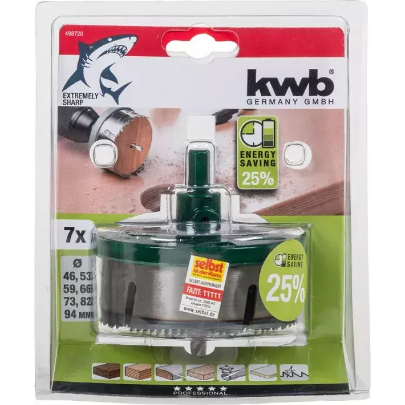 Set di seghe a tazza KWB 498720 da 7 pz.